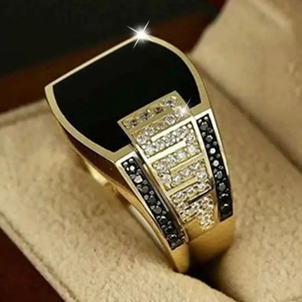 Classic Black Mens Ring